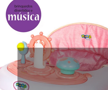 Andador Infantil Musical Para Bebê La Bamba - Maxi Baby - Rosa